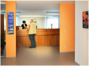 Empfang Praxis Dr. Reuß